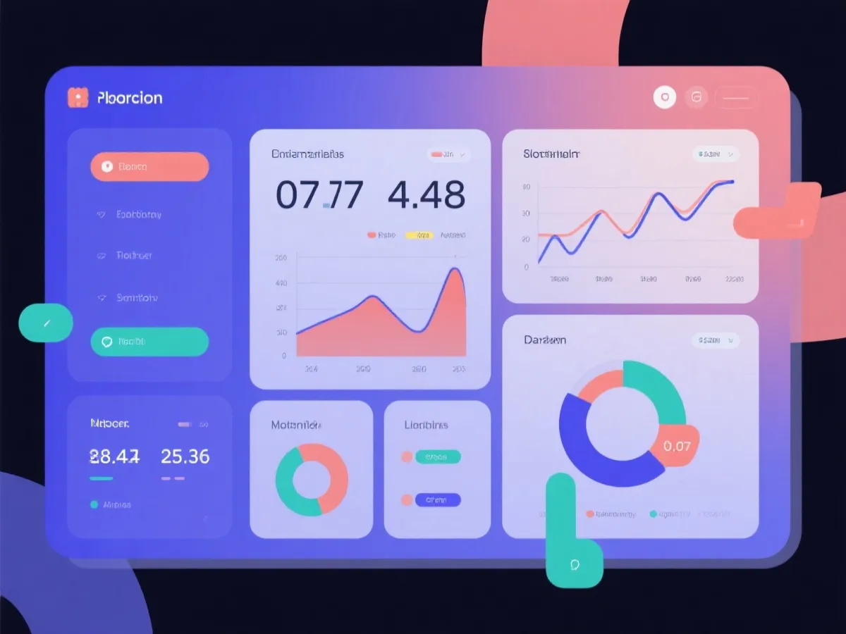 数据看板与号码走势示意图